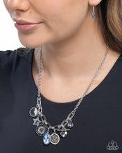 Load image into Gallery viewer, Welcome to the Show Blue Necklace