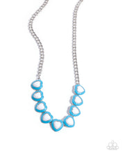 Load image into Gallery viewer, A Heartbeat Away Blue Necklace