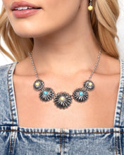Load image into Gallery viewer, Palm Tree Promenade Yellow Necklace