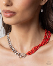 Load image into Gallery viewer, Iridescent Icon Red Necklace