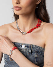 Load image into Gallery viewer, Iridescent Icon Red Necklace
