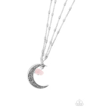 Load image into Gallery viewer, Crescent Charm Pink Necklace