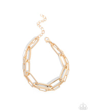 Load image into Gallery viewer, Monochromatic Matinee Gold Necklace