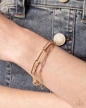 Load image into Gallery viewer, Monochromatic Matinee Gold Necklace