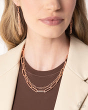 Load image into Gallery viewer, Monochromatic Matinee Copper Necklace