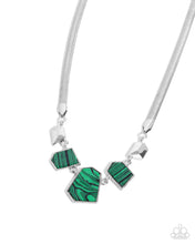 Load image into Gallery viewer, Lined Legacy Green Necklace