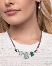 Load image into Gallery viewer, Lined Legacy Green Necklace