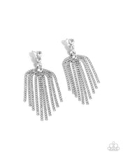 Load image into Gallery viewer, Tapered Twilight White Earrings