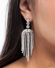 Load image into Gallery viewer, Tapered Twilight White Earrings