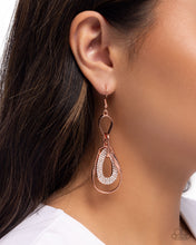 Load image into Gallery viewer, Teardrop Triumph Copper Earrings