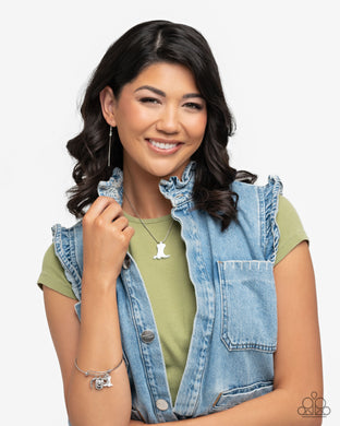 Boot Scootin Bravado White Necklace