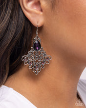 Load image into Gallery viewer, Lattice Legacy Purple Earrings