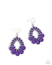 Load image into Gallery viewer, Mesmerizing Moment Purple Earrings