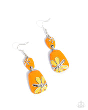 Load image into Gallery viewer, Floral Familia Orange Earrings