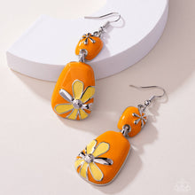 Load image into Gallery viewer, Floral Familia Orange Earrings