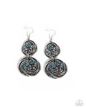 Load image into Gallery viewer, Garden Pavement Blue Earrings