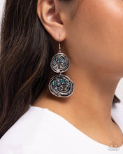 Load image into Gallery viewer, Garden Pavement Blue Earrings