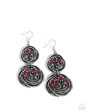 Load image into Gallery viewer, Garden Pavement Red Earrings