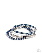 Load image into Gallery viewer, Serendipitous Stack Blue Bracelet