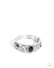 Load image into Gallery viewer, Curious Chic Purple Hinged Bracelet