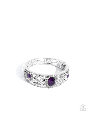 Curious Chic Purple Hinged Bracelet