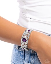 Load image into Gallery viewer, Curious Chic Purple Hinged Bracelet
