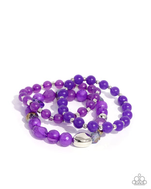 Breathtaking Beat Purple Bracelet