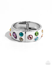 Load image into Gallery viewer, Planned Polka Dots White Hinged Bracelet
