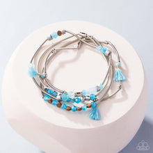 Load image into Gallery viewer, Coiled Color Blue Bracelet