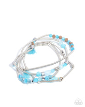 Load image into Gallery viewer, Coiled Color Blue Bracelet