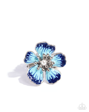 Floral Fit Blue Ring