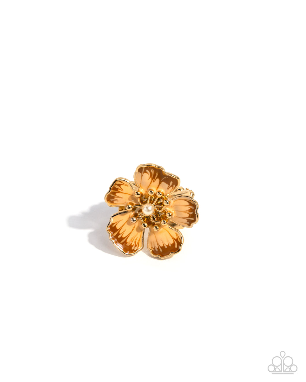 Floral Fit Orange Ring