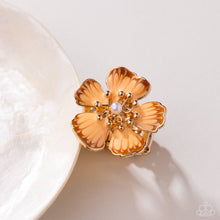 Load image into Gallery viewer, Floral Fit Orange Ring