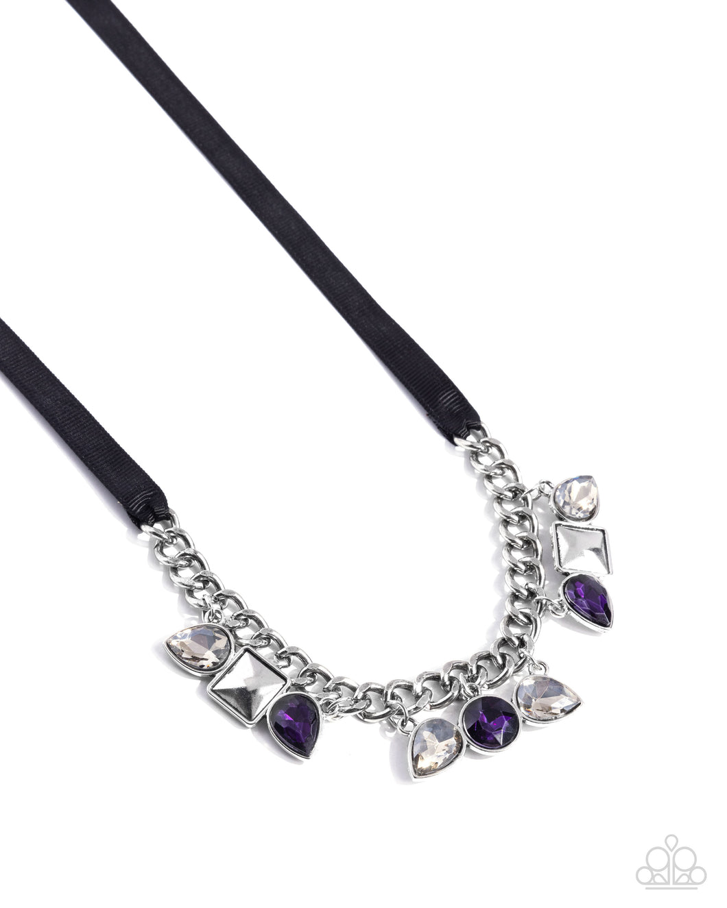 Sassy Salutation Purple Necklace