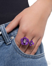 Load image into Gallery viewer, Delicate Duo Purple Skinny Band Ring