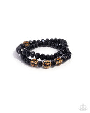 Load image into Gallery viewer, Speckled Sentiment Black Bracelet