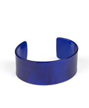 Load image into Gallery viewer, Glaze Over Blue Acrylic Cuff