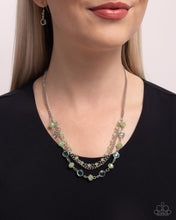 Load image into Gallery viewer, Charismatic Cascade Green Necklace