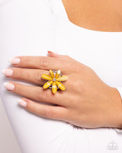 Load image into Gallery viewer, Floral Feasibility Yellow Ring