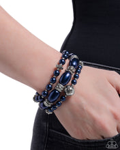 Load image into Gallery viewer, Smooth Stacks Blue Bracelet
