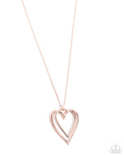 Load image into Gallery viewer, Lets HEART At the Very Beginning Rose Gold Necklace