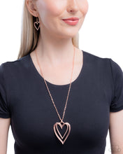 Load image into Gallery viewer, Lets HEART At the Very Beginning Rose Gold Necklace