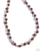 Load image into Gallery viewer, Pearl Pace Brown Necklace