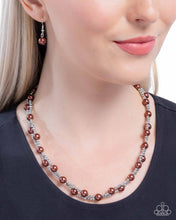 Load image into Gallery viewer, Pearl Pace Brown Necklace