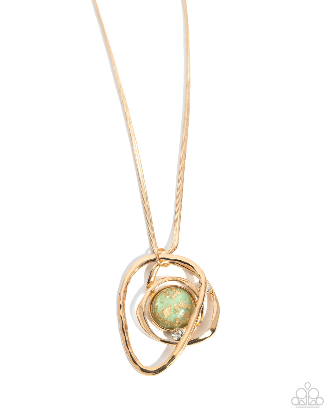 Abstract Advance Green Necklace