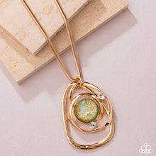 Load image into Gallery viewer, Abstract Advance Green Necklace