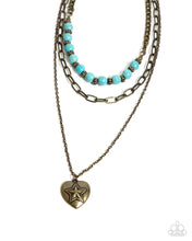 Load image into Gallery viewer, Home Stretch Brass Necklace