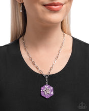 Load image into Gallery viewer, Stellar Sediment Purple Necklace