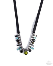 Load image into Gallery viewer, Ribbon Reveal Green Necklace