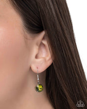 Load image into Gallery viewer, Ribbon Reveal Green Necklace